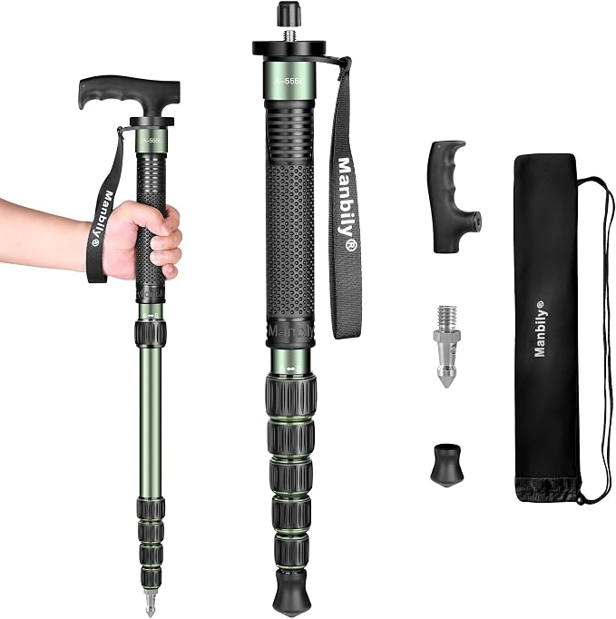 Manbily Camera Monopod Aluminum Portable Compact Lightweight Travel Monopod