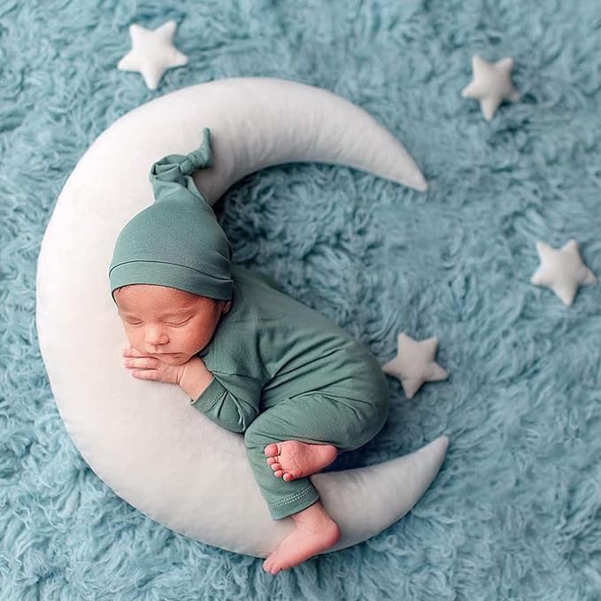 IGMaryBox Baby Moon Star Pillow Newborn Posing Pillow Newborn Photography