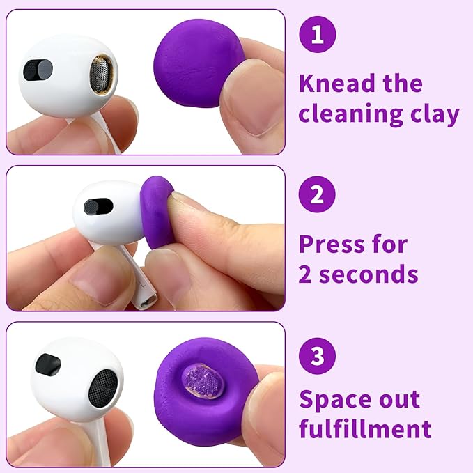 Cleaner Kit for Airpod, Earbud Cleaning Putty, Cleaning Kit Compatible