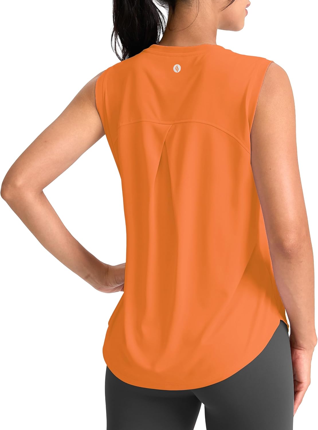 SANTINY Women's Sleeveless Workout Tops - Breathable Lightweight Yoga & Tennis Tank Shirts