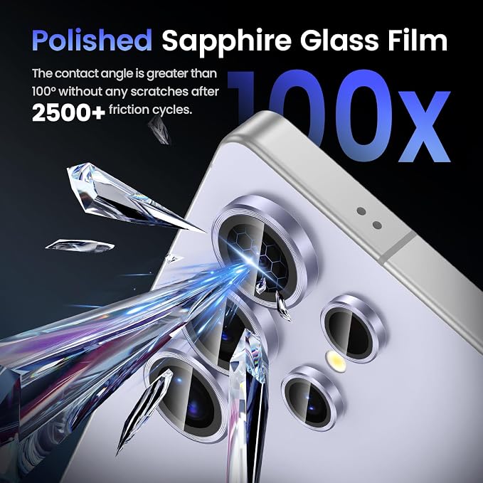 Tensea (3+2PCS Compatible with Samsung Galaxy S25 Ultra Camera Lens Protector