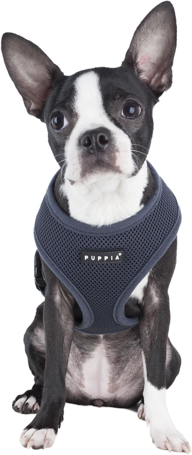 Authentic Puppia Soft Harness, Grey, XX-Large