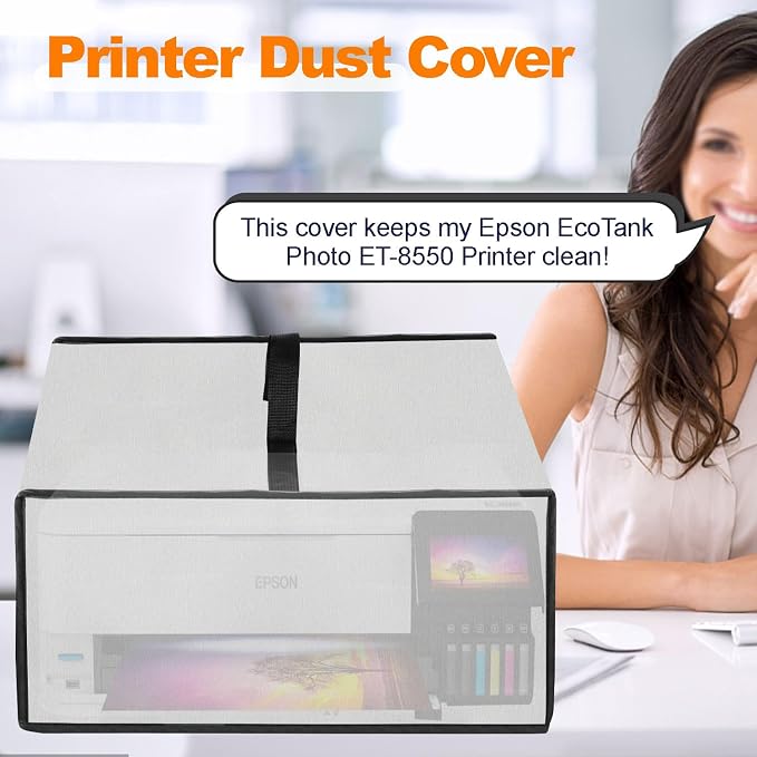 Printer Dust Cover for Epson, Anti-Static Waterproof Dustproof Cover Heavy Duty
