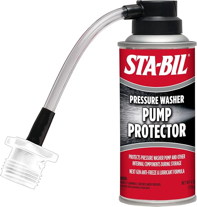 STA-BIL Pump Protector - Protects Pressure Washer Pumps and Other Internal Components During Storage, 4oz , Red & STA-BIL Storage Fuel Stabilizer - Keeps Fuel Fresh For Up To Two Years, 16oz, Red
