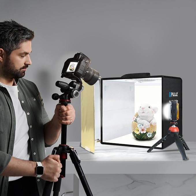 Lightbox, PULUZ 11.8"/30cm Photo Studio Light Box, Portable Picture Box