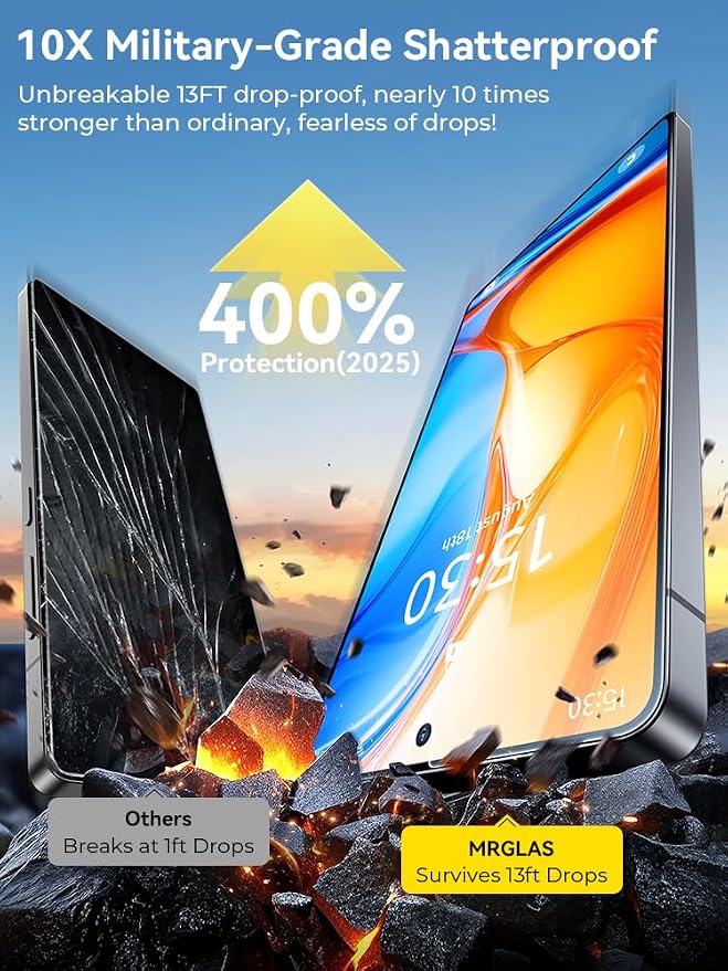 MRGLAS 2+2 Packs for Samsung Galaxy S25 Ultra Screen Protector 6.9''