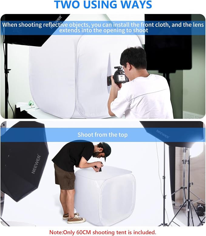 Neewer® 24x24 inch/60x60 cm Photo Studio Shooting Tent Light Cube Diffusion