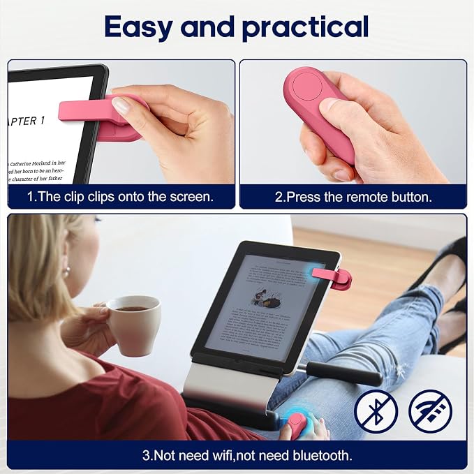 DATAFY Page Turner for Kindle Paperwhite Oasis Kobo eReaders, Camera Camcorder