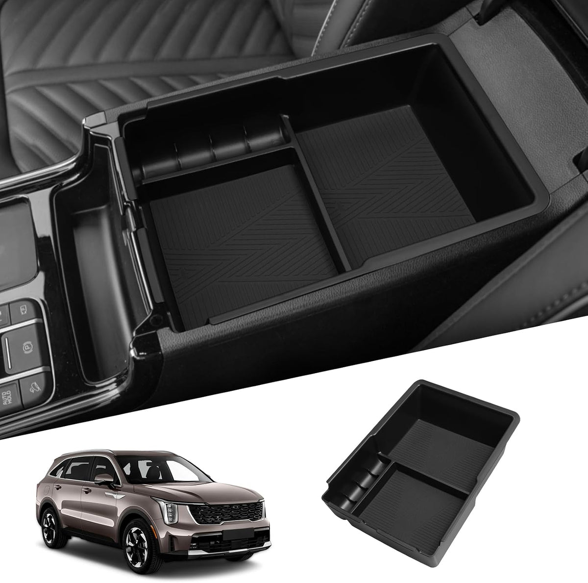 smabee Center Console Organizer for Kia Sorento 2021-2025 2026 Accessories