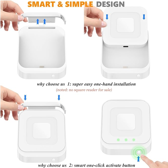 Square Dock for Square Reader 2nd Generation, Holder Stand for Square Card