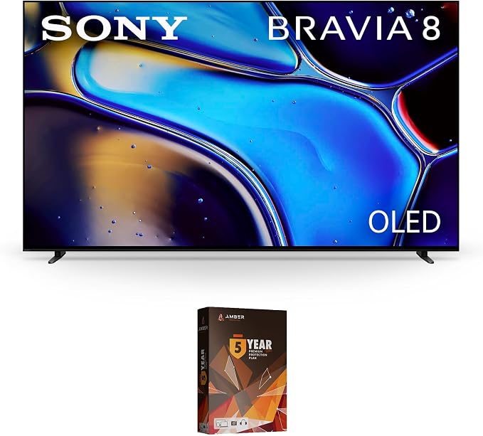 Sony K77XR80 77 Inch IMAX Enhanced Bravia OLED 4K HDR Google TV with 5 Year Amber Protection Plan (2024)