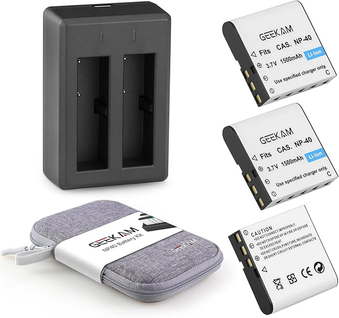 NP-40 Battery Pack, 3 x 1500mAh Rechargeable Batteries