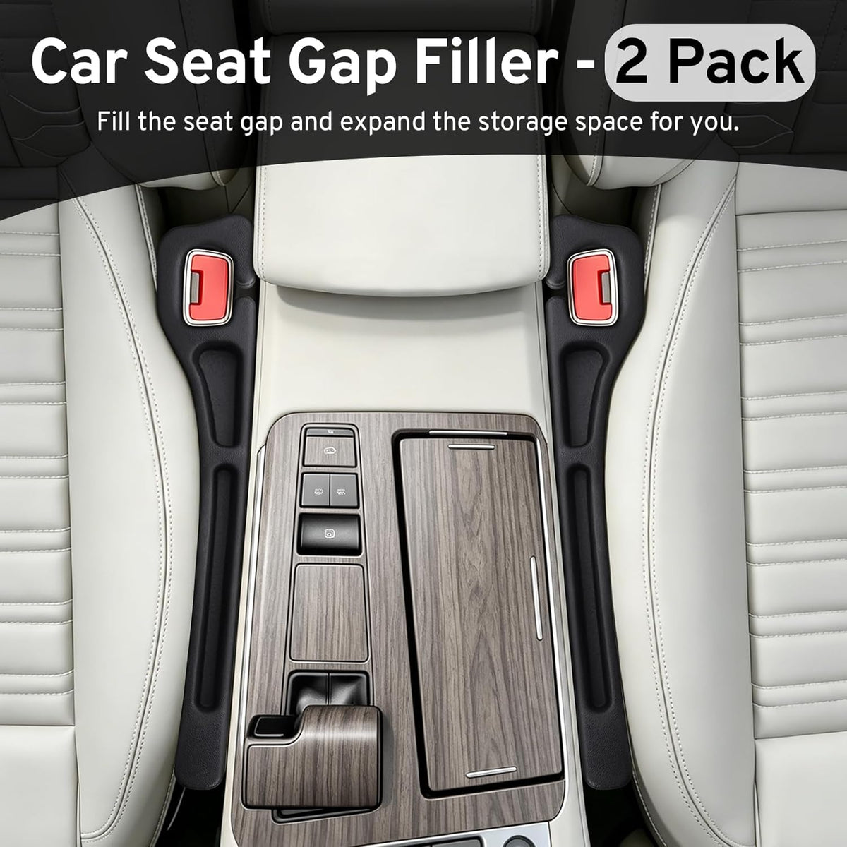 2 Pcs Car Seat Gap Filler Organizer for Kia K5 K4 Sportage Telluride Seltos