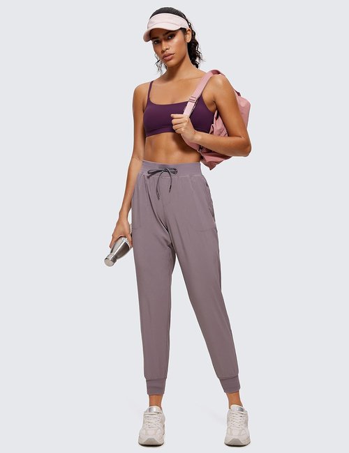 CRZ YOGA Sports Bras for Women - Butterluxe Adjustable Spaghetti Strap, Wireless Padded Crop Top