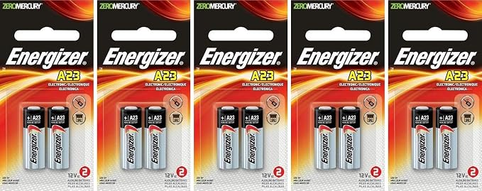 5 X 2 Energizer A23 21/23 23A MN21 GP23 12v Alkaline Garage Door Opener 10