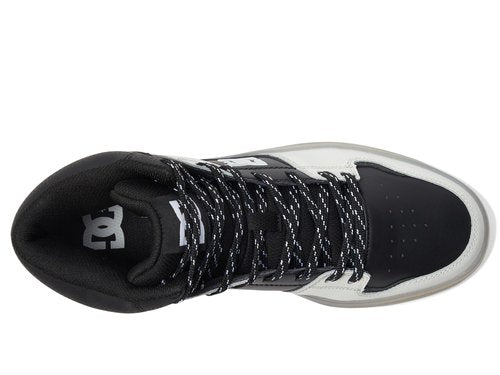 DC Cure Casual High-Top Skate Shoes Sneakers Black/Cream 7.5 D (M)