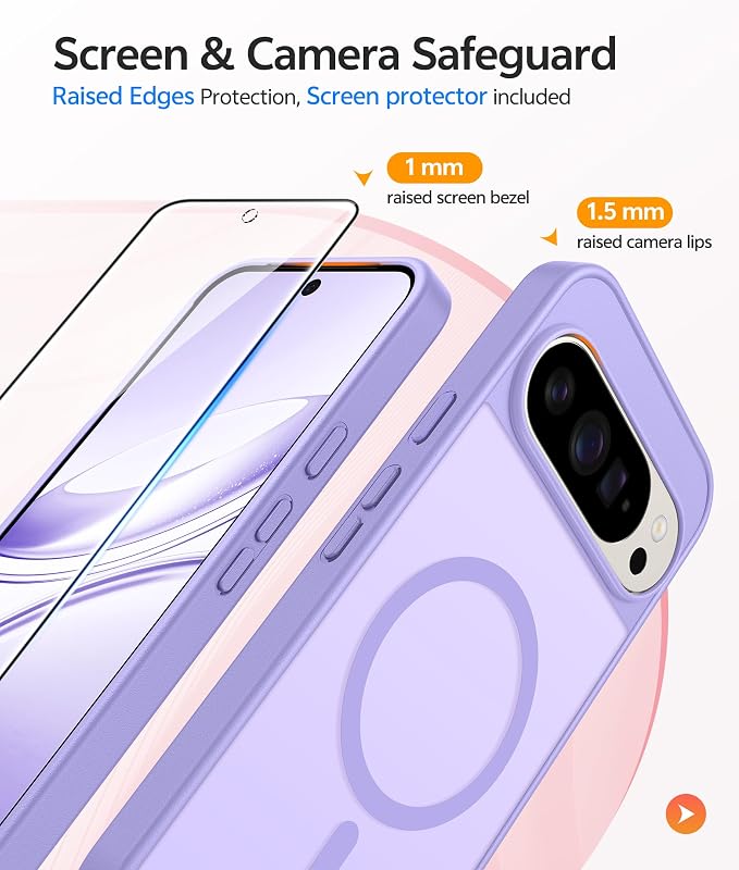 FNTCASE for Google Pixel 10 Pro Case: for Pixel 10 Case Translucent Matte Cases