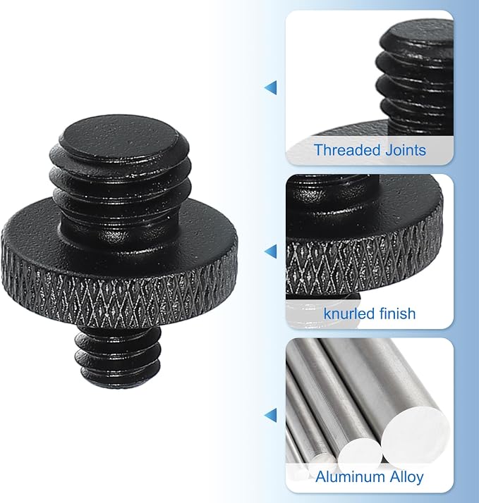 PATIKIL Tripod Screw Adapter 1/4" Male to M10 Male, 18 mm