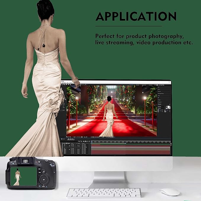 Dark Green Photography Backdrop