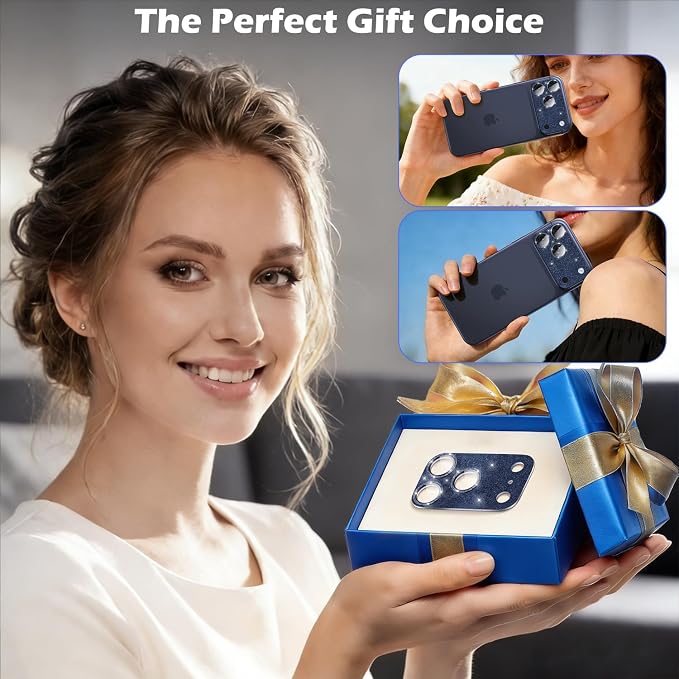 imluckies Compatible with iPhone 17 Pro Camera Lens Protector Bling, Ultra HD