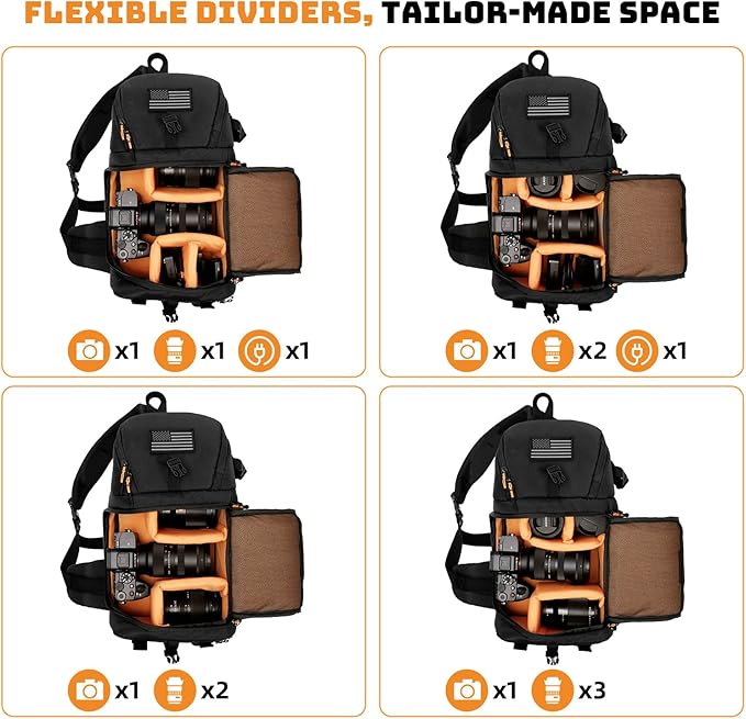 Vogano Camera Sling Bag for Photographers