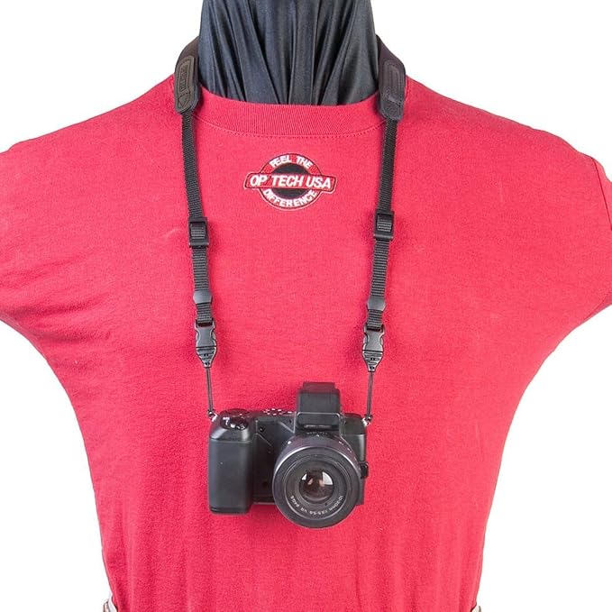 OP/TECH USA Bin/Op Neoprene Quick Release Camera Strap – Adjustable Neck or