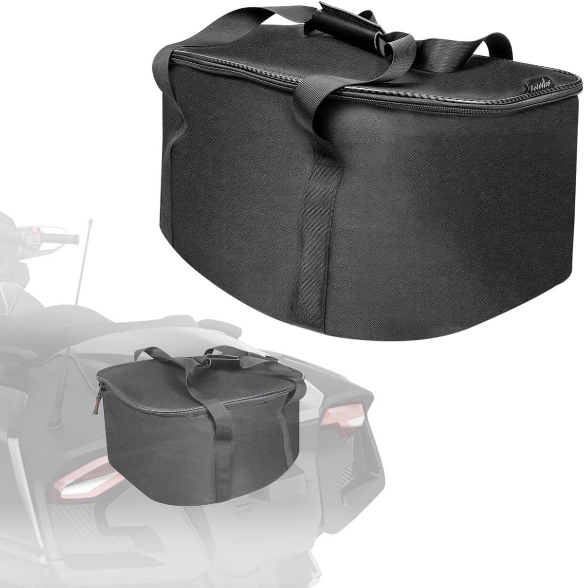 Rear Cargo Bag Trunk Organizer Waterproof Luggage Bag with Insulated Cooler Removable Rear Trunk Fit for Can Am Spyder RT 2020-2025
