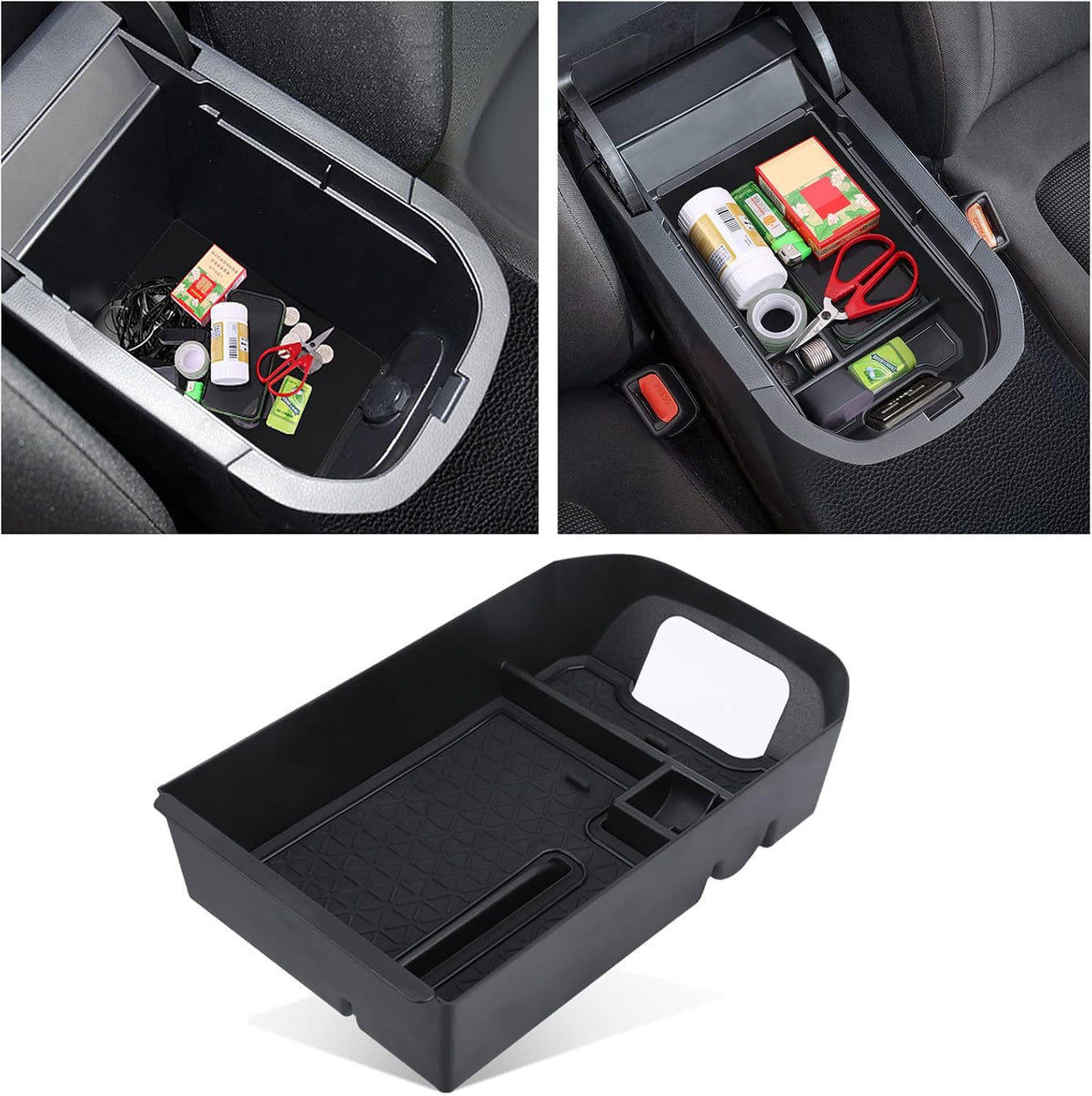 DIAMOOKY Upgraded Center Console Organizer for Toyota RAV4 2019-2025, 2pcs