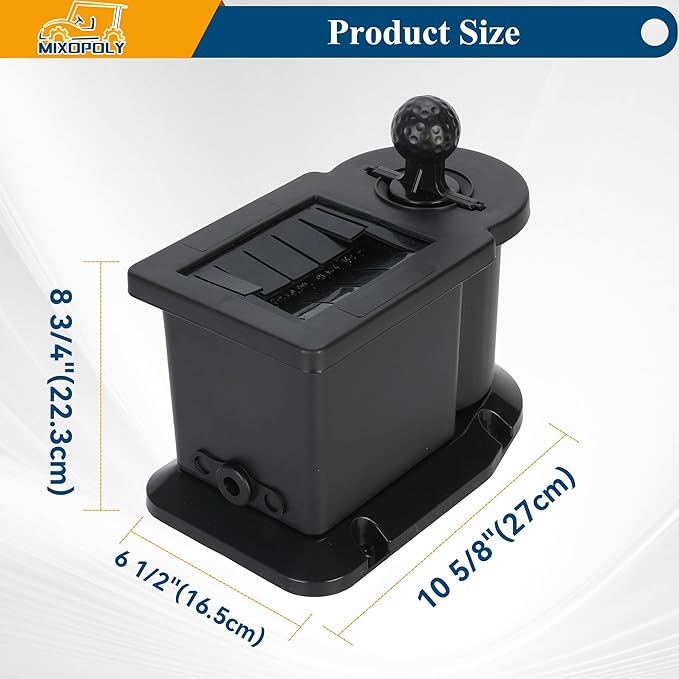 Golf Cart Club Cleaner and Ball Washer Kit Universal for Yamaha EZGO Club Car Advanced EV, Star EV, with Bracket for Precedent Model