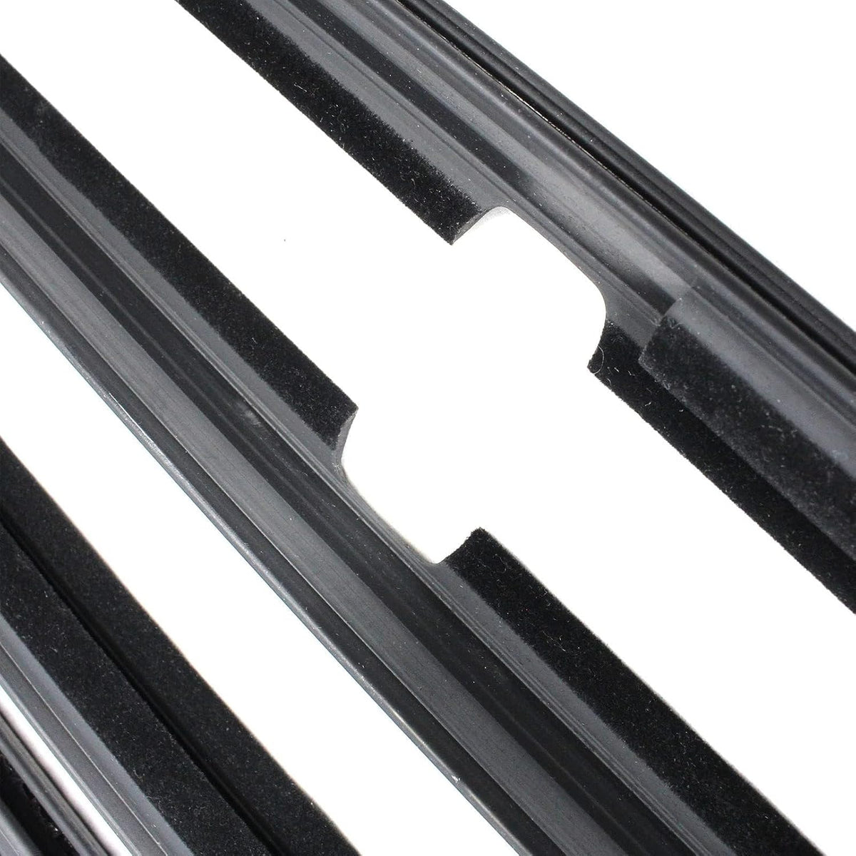 Weatherstrip Window Trim Compatible with Toyota Highlander 2008 2009 2010 Black Door Weather Stripps Molding Seal Belt Outside 4pcs