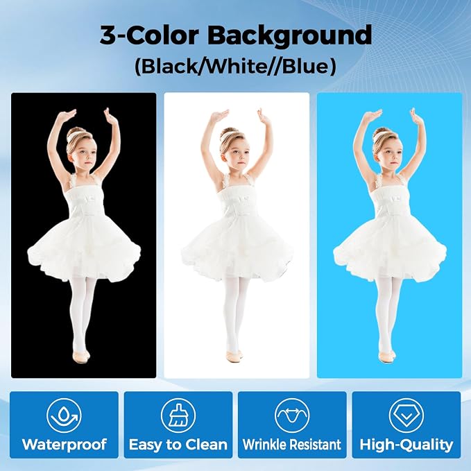 Photo Light Box, Portable 47"x20"x55" Photo Studio Light Box, Shooting Tent Kit