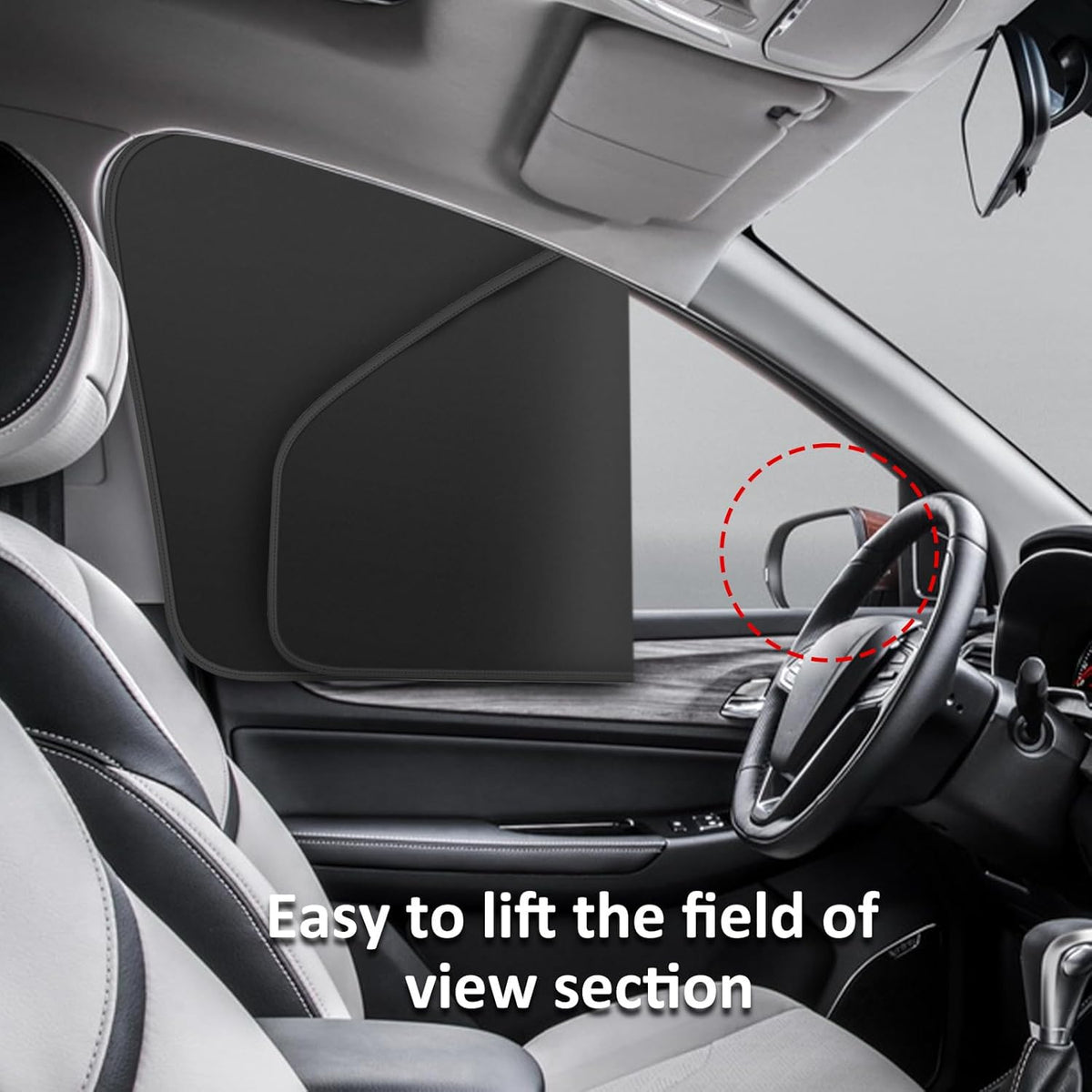 Car Window Shades - 100% Block Light Car Curtains with Magnetic - 4Pcs | Universal Fit Side Window Sun Shades Car Window Covers Keep Cooler Feeling, Thicken(thickset, 4pcs)