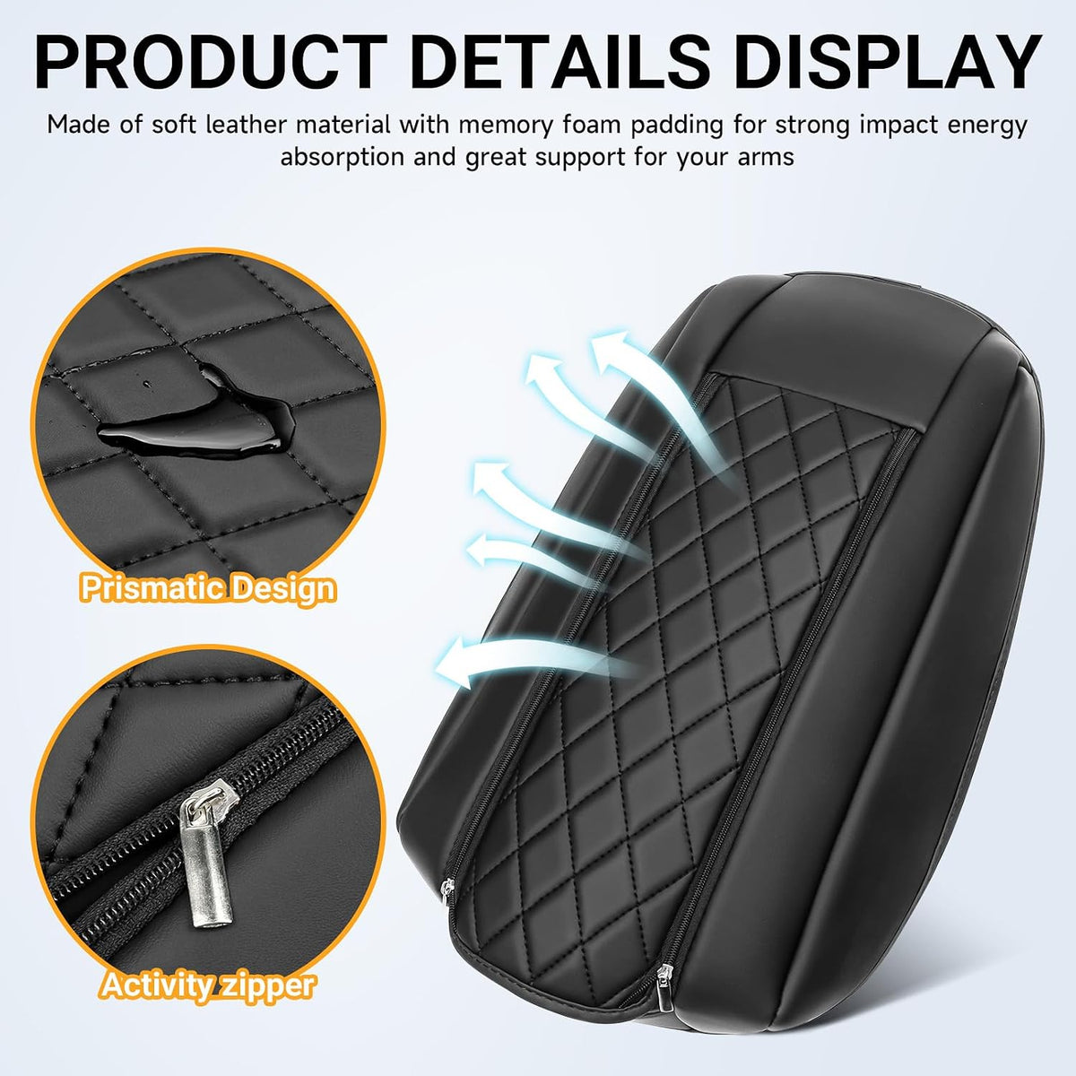 Car Center Console Cover Compatible with Toyota Highlander 2020-2025 2026 Accessories,Car Armrest Box Pad,Console Armrest Box Lid Protector Accessories