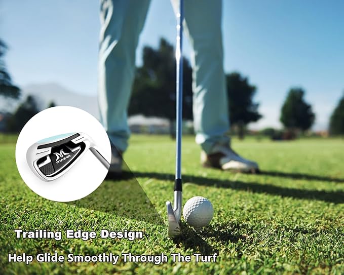 MAZEL Golf Individual Iron 1,2,3,4,5,6,7,8,9, Golf Iron with Steel Shafts for Right Handed Golfers