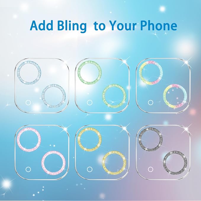 Dengduoduo 3 Pack Tempered Glass Camera Lens Protector
