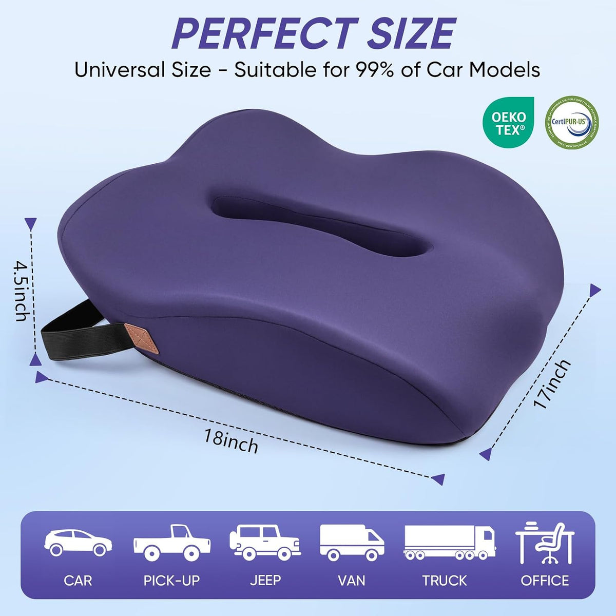 Car Seat Cushion for Truck and Car Drivers