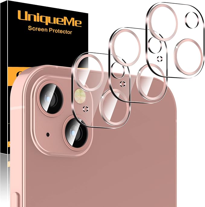 UniqueMe Compatible with iPhone 13 6.1" / iPhone 13 Mini 5.4" Camera Lens