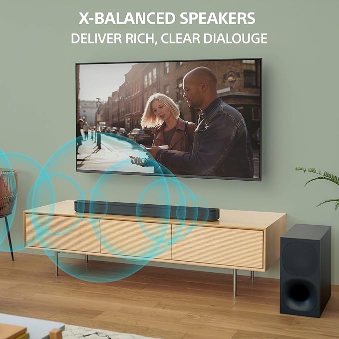 Sony BRAVIA 2 II 75 Inch 4K Ultra HD LED Smart TV (K-75S20M2) with HT-S400 2.1ch Soundbar and Wireless Subwoofer Bundle