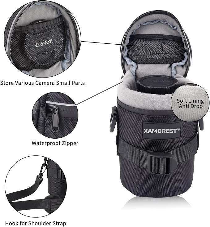 Camera Lens Case Lens Bag Compatible)