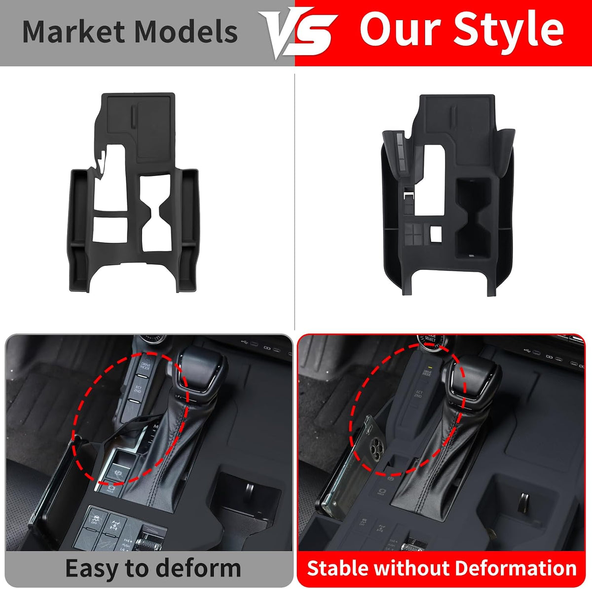 Central Control Silicone Storage Box for 2024-2027 Toyota Land Cruiser 250