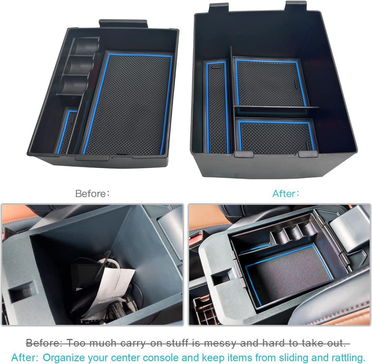 CDEFG for 2022-2025 2026 Ford Maverick Center Console Organizer Tray