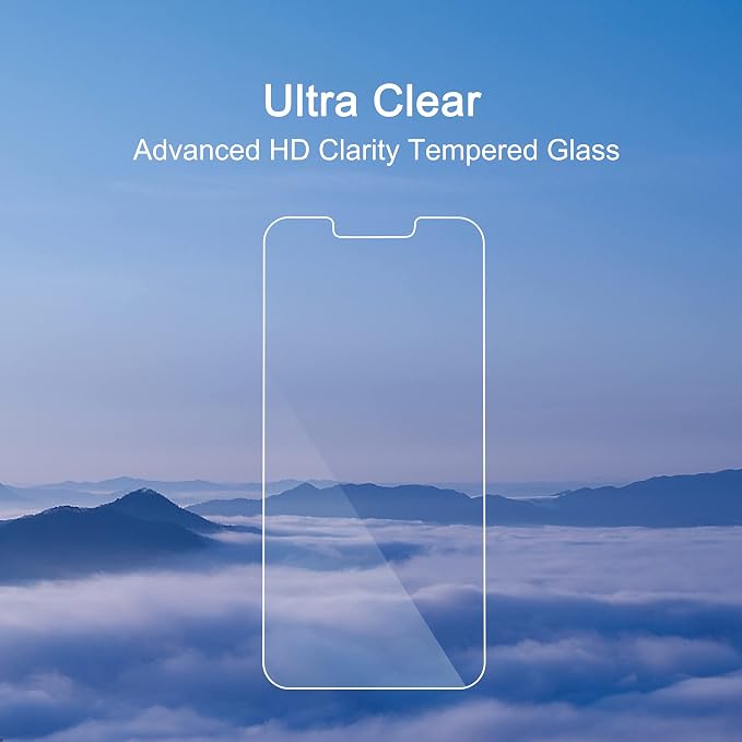 Ailun Screen Protector for iPhone 13 mini Display 2021 3 Pack Tempered Glass