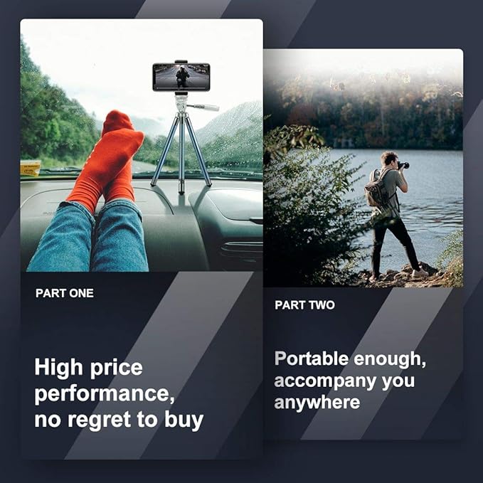 Fotopro 40 Inch Lightweight Phone Tripod Stand