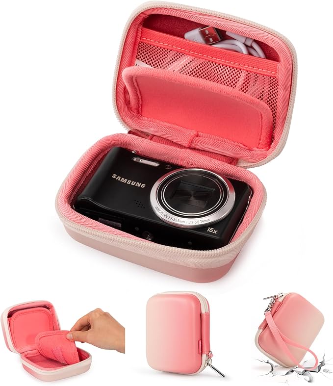 Cwatcun Digital Camera Case, Small Camera Pouch Carrying & Protective Case