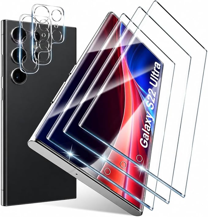 for Samsung Galaxy S22 Ultra Screen Protector 5G, Ultrasonic Fingerprint