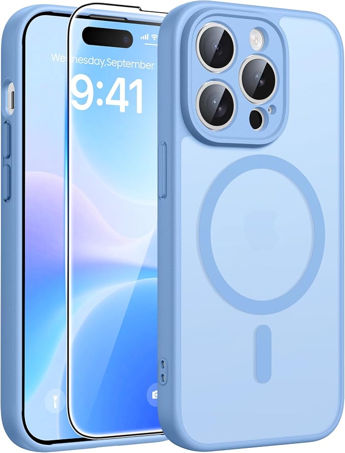 FNTCASE for iPhone 14 Pro Case: Translucent Matte Cases
