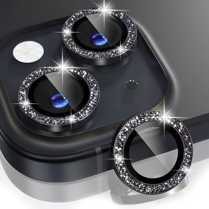 Choiche Compatible for iPhone 15 /iPhone 15 Plus Camera Lens Protector Bling