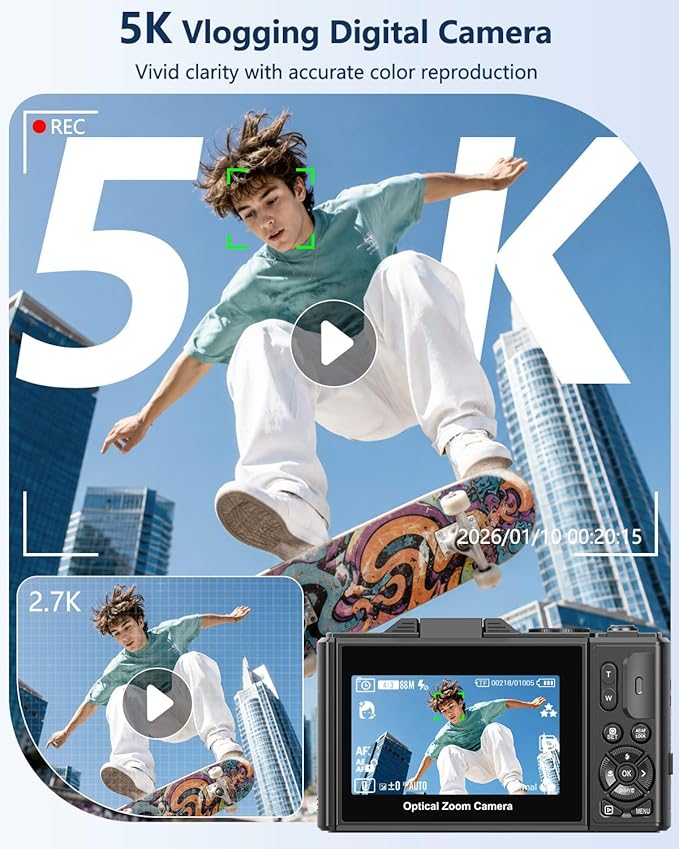 5K Digital Camera for Photography