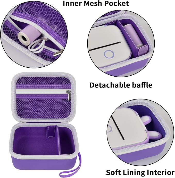 ANKHOH Label Maker Case for Memoking T02/ for Phomemo M02/ M02S/ M02 Pro/ Q30S/