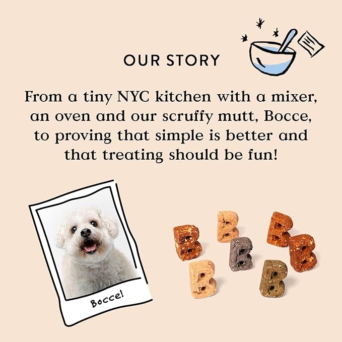 Bocce's Bakery Daily Breath Support Dog Treat Bundle for Oral Health – All-Natural, Wheat-Free Biscuits Made with Real Ingredients and Baked in The USA – Apple & Mint Recipe (2 Pack Bundle)